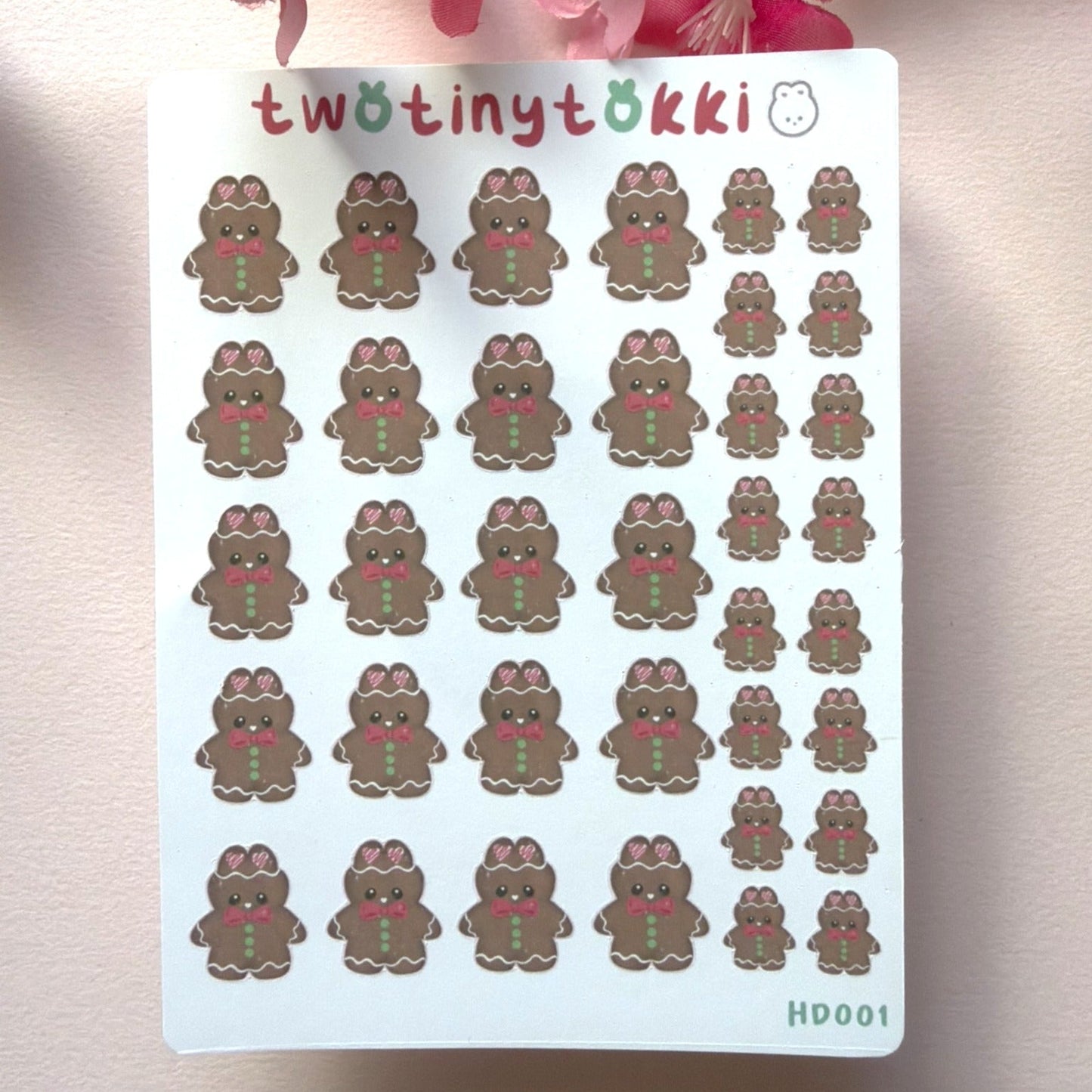 Mini Gingerbread Sticker Sheet