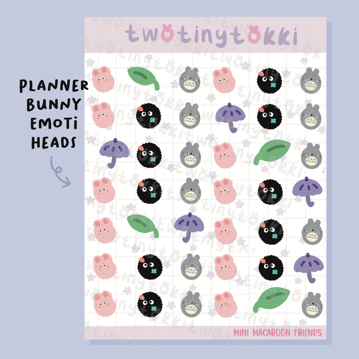 Mini Macaroon Friends Sticker Sheet