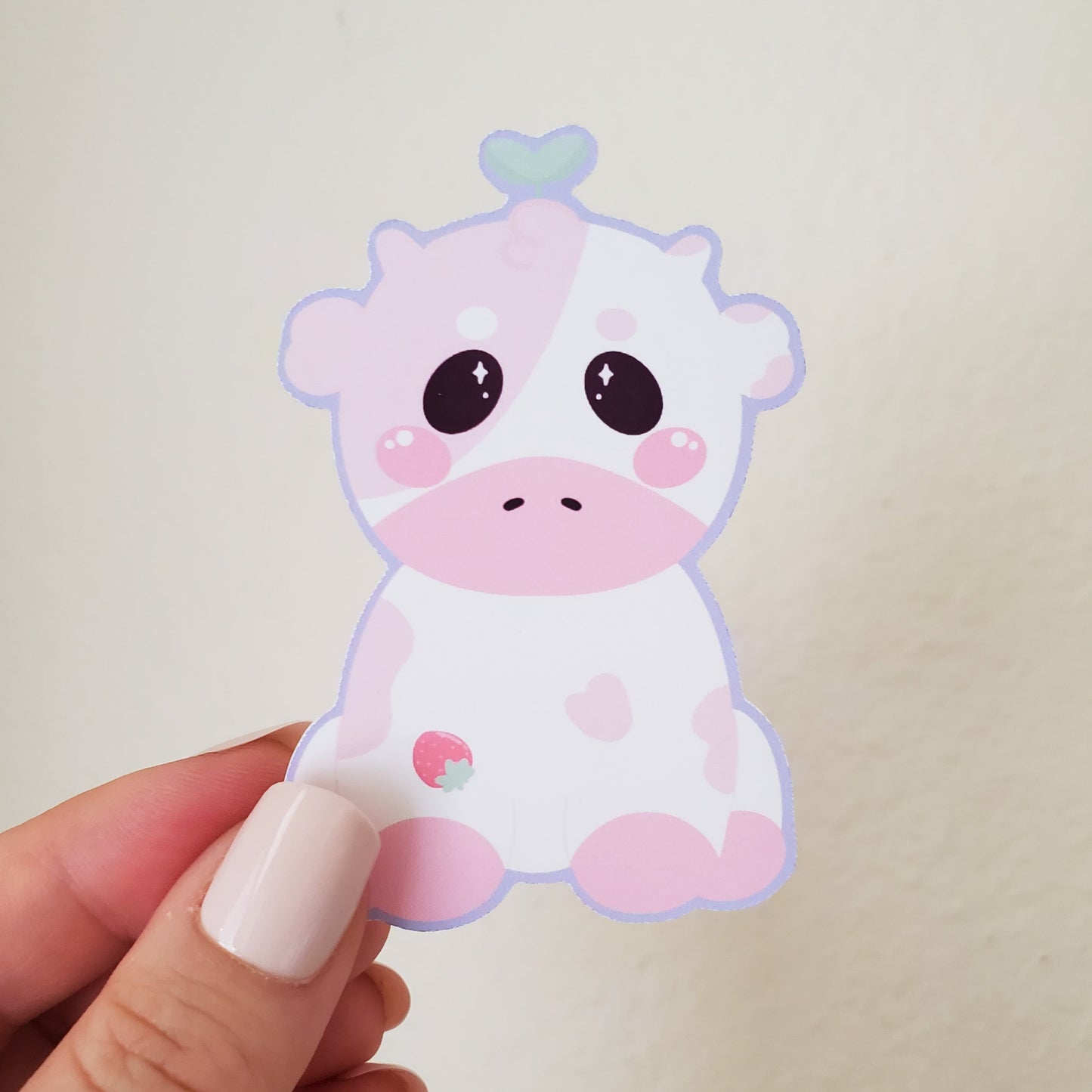 Strawberry Cow Sticker