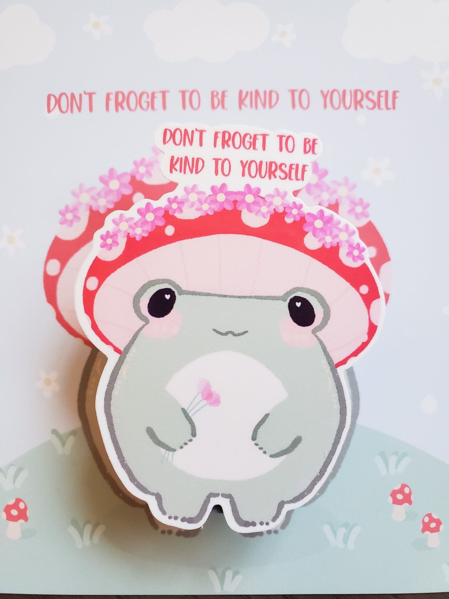 Mushroom Frog Sticker