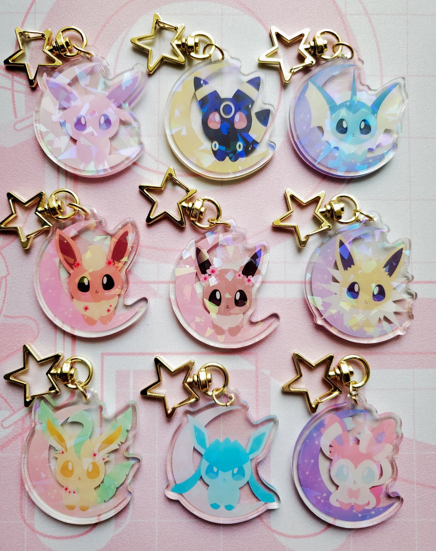Fairy Evolution Holographic Keychain