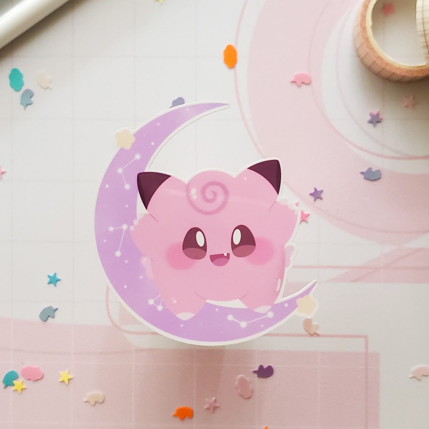 Clefairy Vinyl Sticker