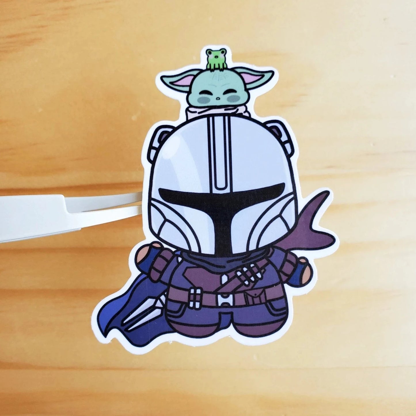 Mando Baby Grogu Sticker
