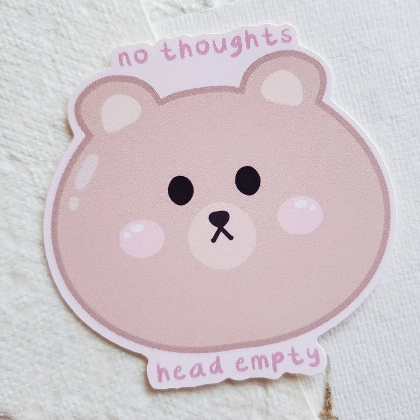 No Thoughts Head Empty Sticker
