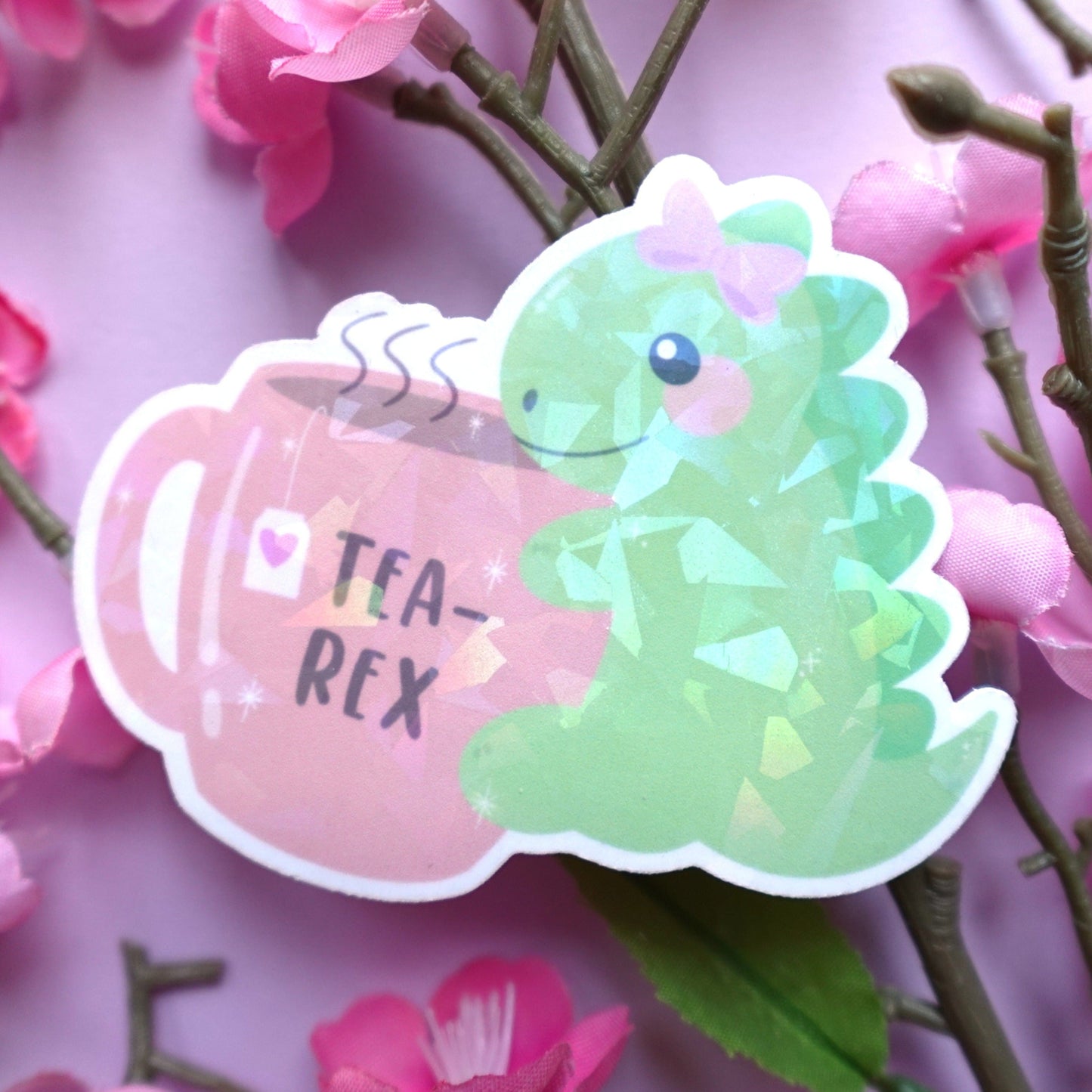 Tea Rex Sticker