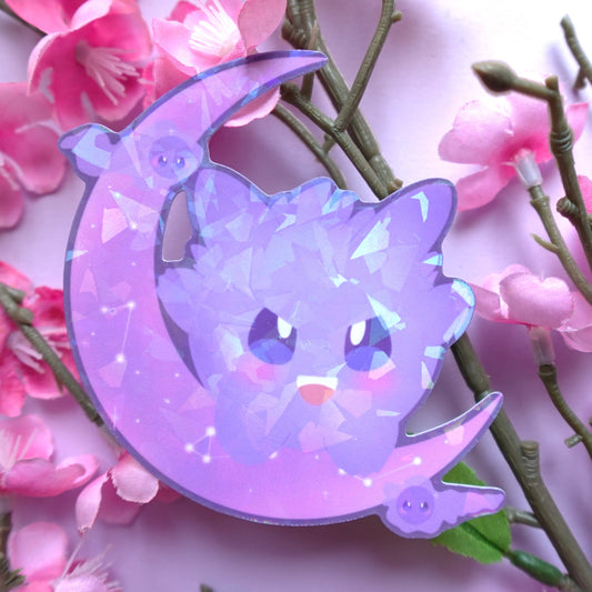 Ghost Moon Sticker