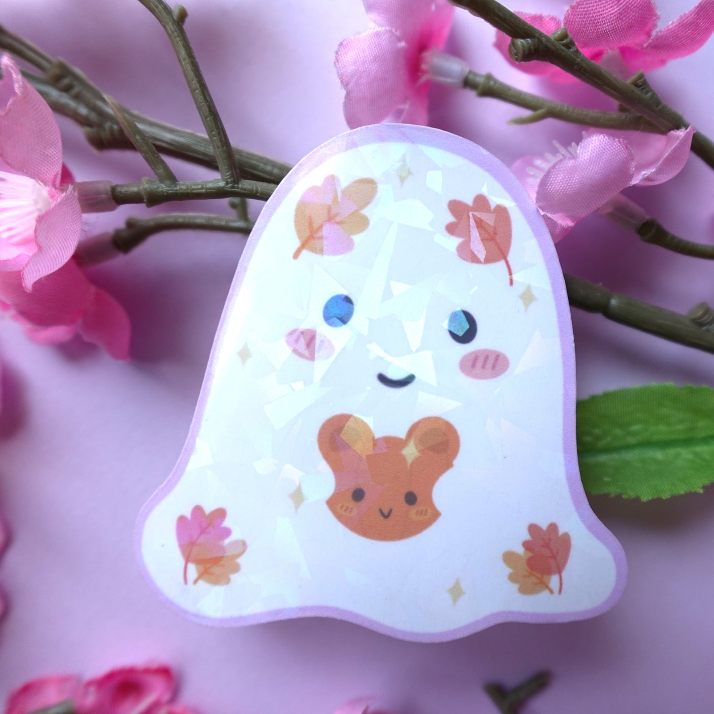 Fall Ghost Vinyl Sticker