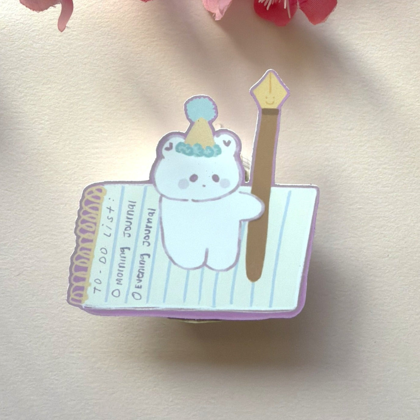 Bunny Fountain Pen Sticker