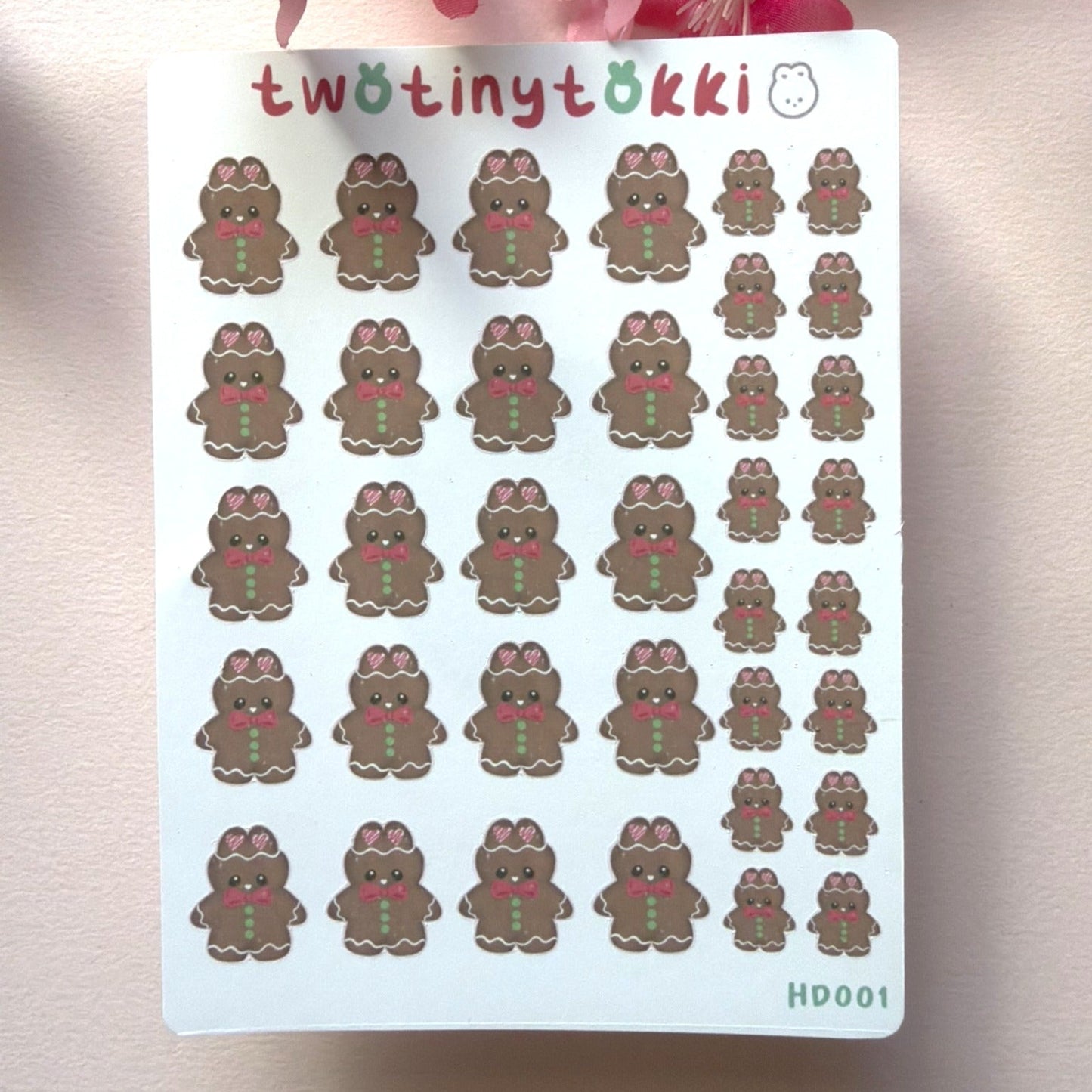 Mini Gingerbread Sticker Sheet