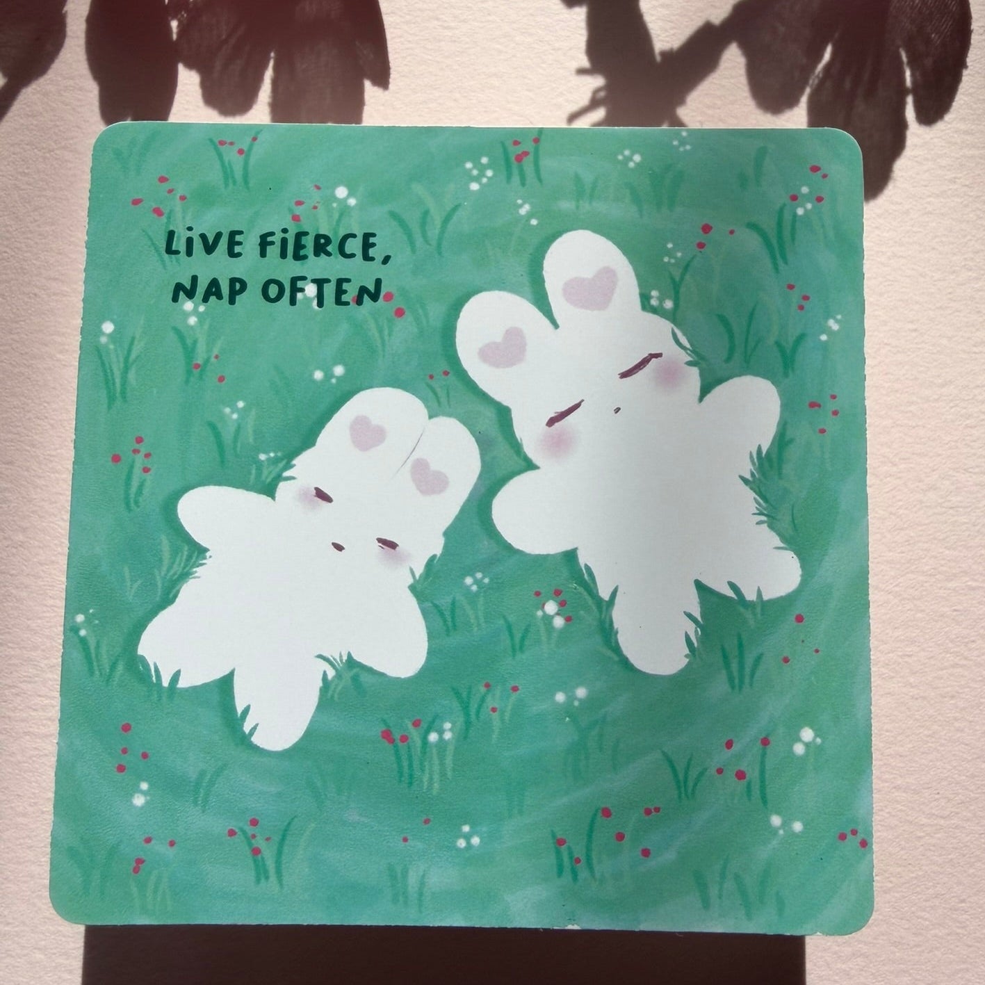 Napping Bunnies Sticker