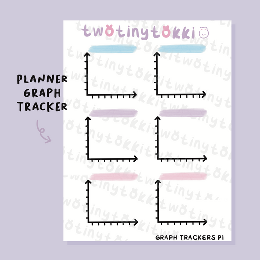 Planner Graph Tracker Sticker Sheet
