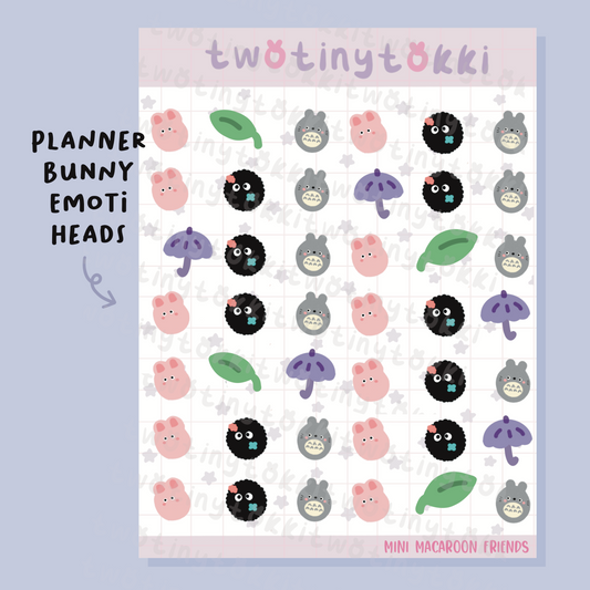 Mini Macaroon Friends Sticker Sheet