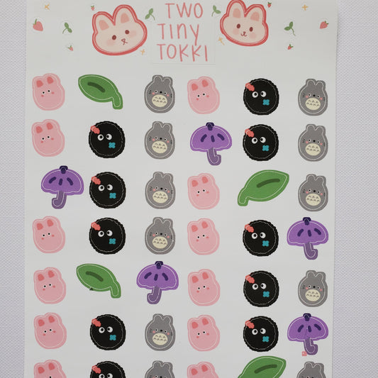 Mini Macaroon Friends Sticker Sheet
