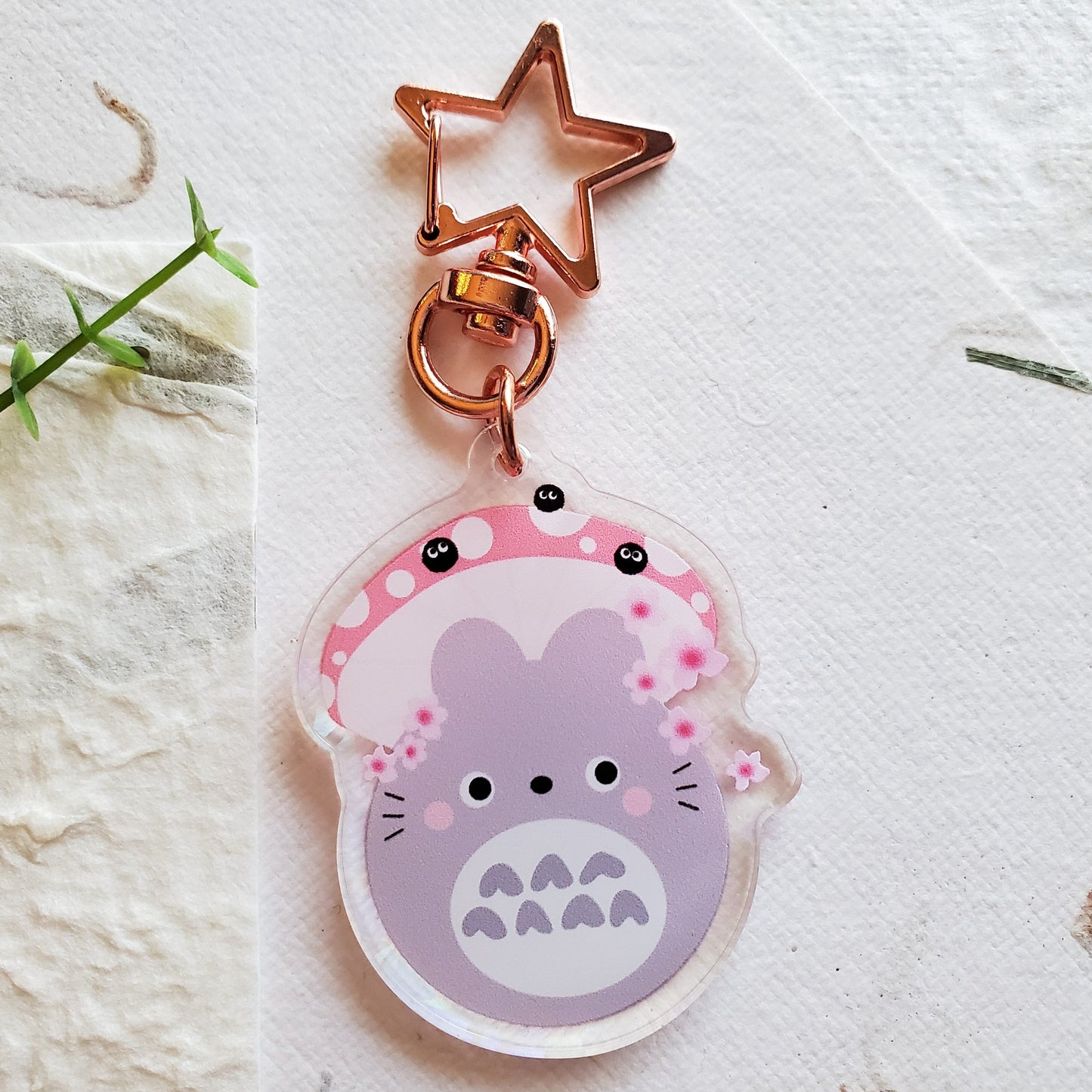 Forest Neighbor Holographic Acrylic Keychain