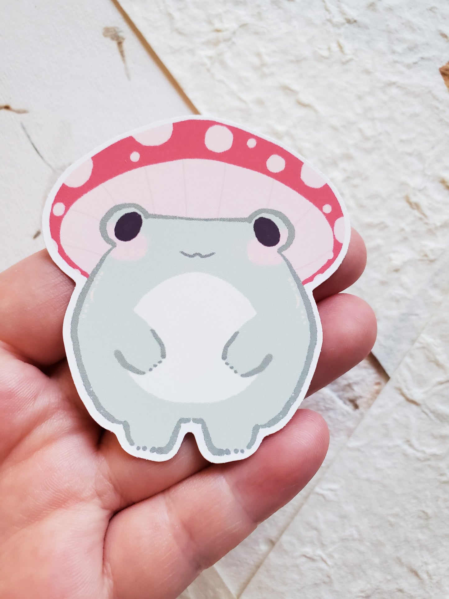 Mushroom Frog Sticker