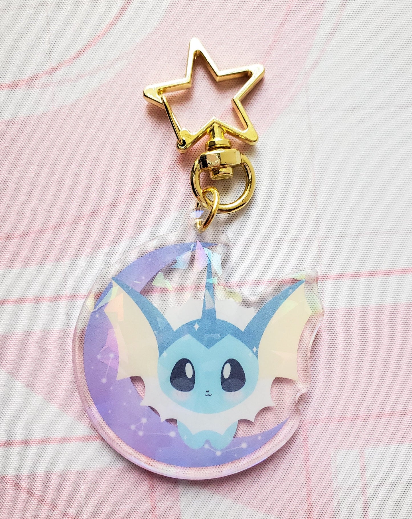 Water Evolution Holographic Keychain