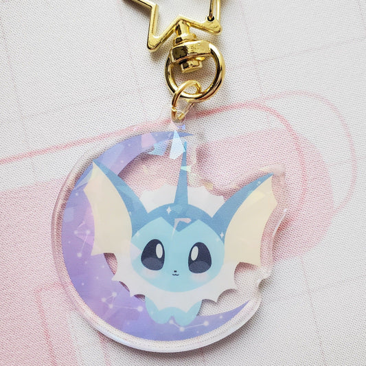 Water Evolution Holographic Keychain