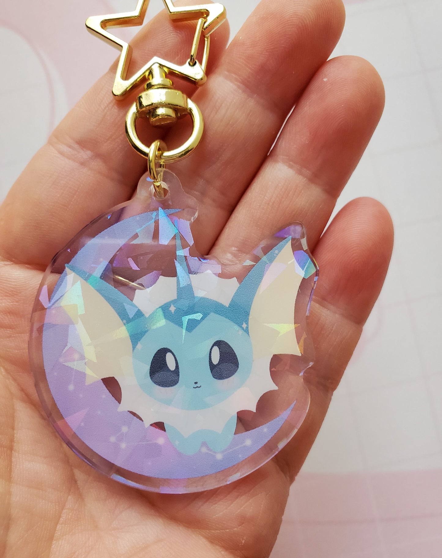 Water Evolution Holographic Keychain
