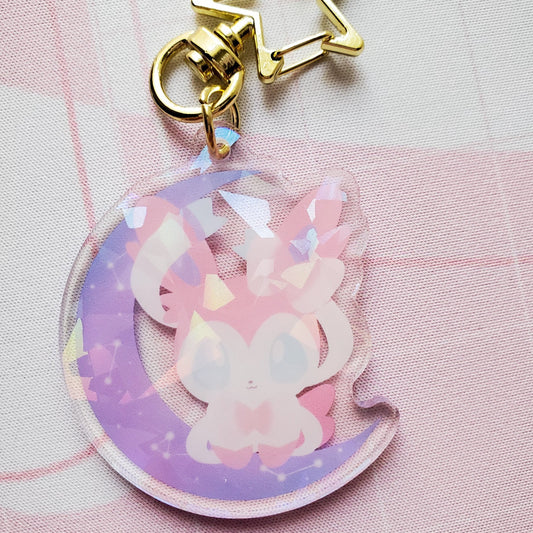 Fairy Evolution Holographic Keychain