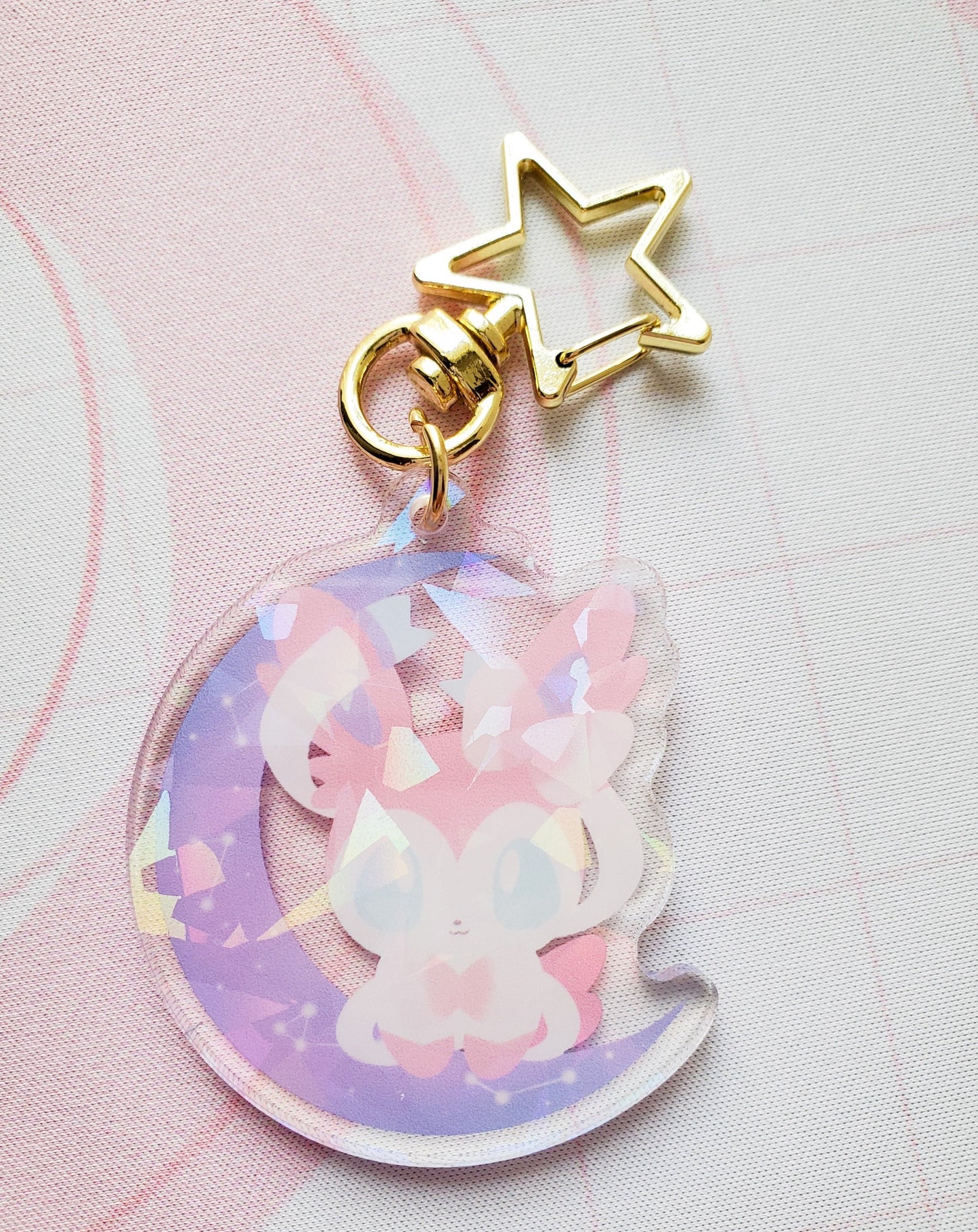 Fairy Evolution Holographic Keychain