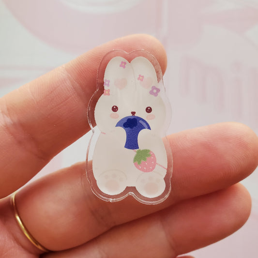 Cute Fruit Bunny Acrylic Pin