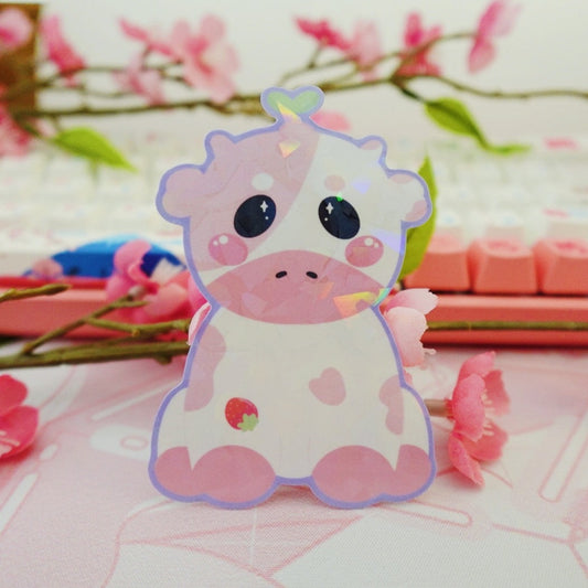 Strawberry Cow Sticker