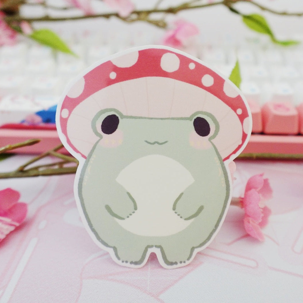 Mushroom Frog Sticker