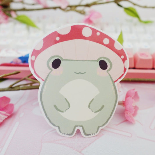 Mushroom Frog Sticker
