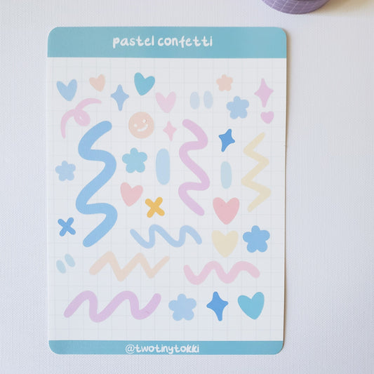 Confetti Polco Deco Sticker Sheet