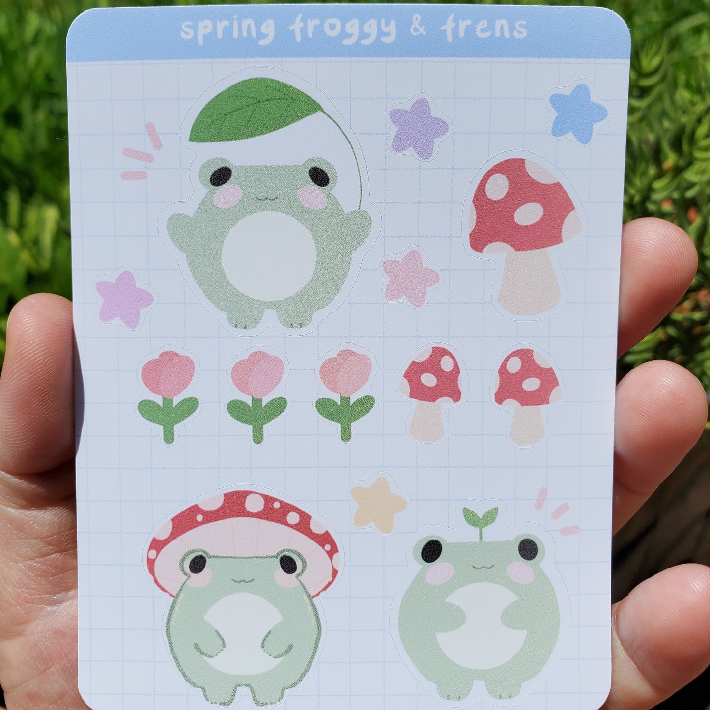 Frog Sticker Sheet