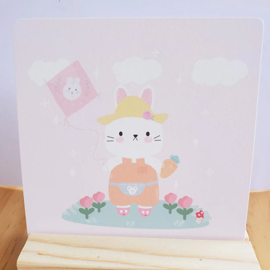 Kite Bunny Art Print