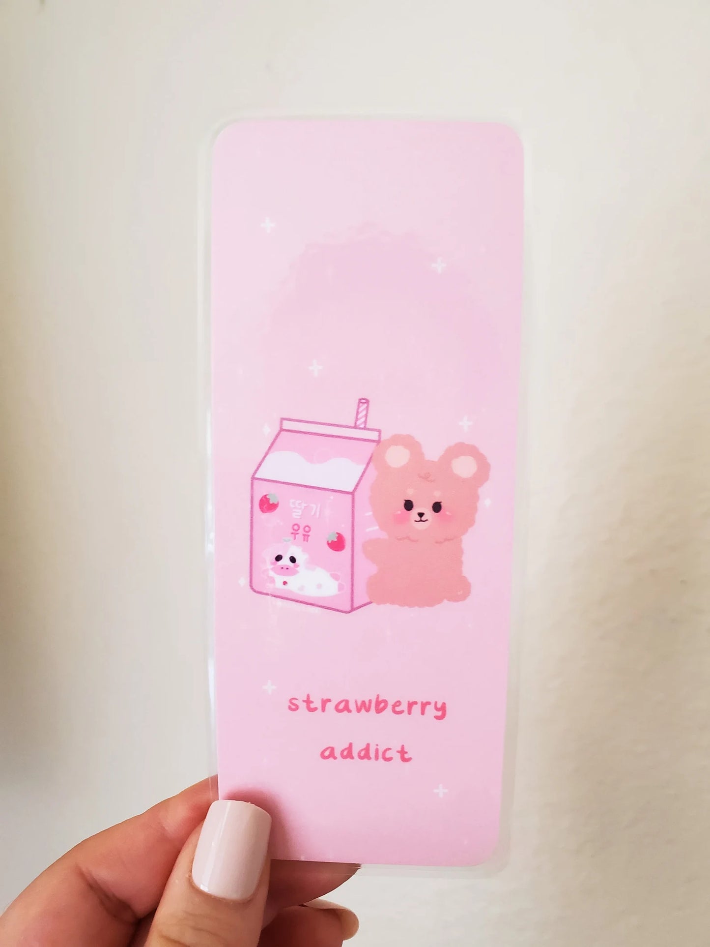 Strawberry Milk Bear Bookmark